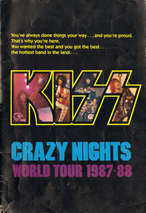 KISS CRAZY NIGHTS: WORLD TOUR 1987-88 TOURBOOK